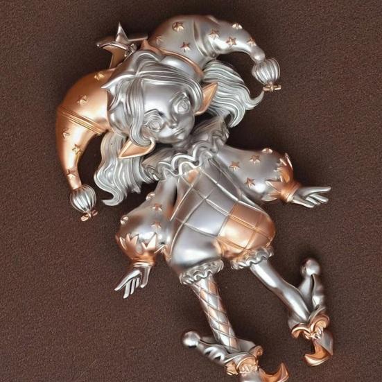 Clown Girl Necklace Cute Girl Pendant Necklace Women Clown Charm Clavicle Necklace Jewelry Gift for Friends And Family