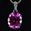 A+ Quality Pink Tourmaline Natural Pendant 925 Sterling Silver 28 Ct CERTIFIED AI-09-NS