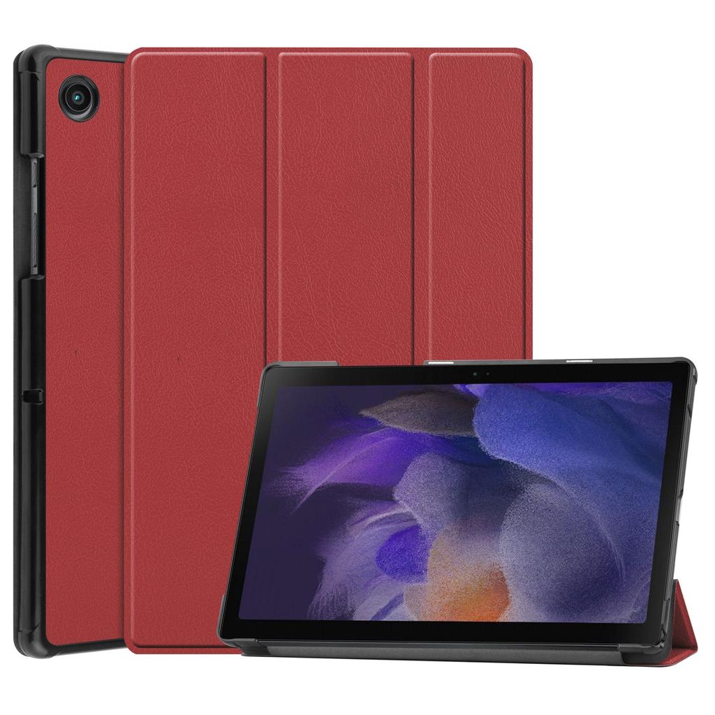 Funda para Samsung Tab A8 10,5 SM-X200/SM-X205, funda inteligente delgada de PU + cuero, función de encendido/apagado automático y soporte