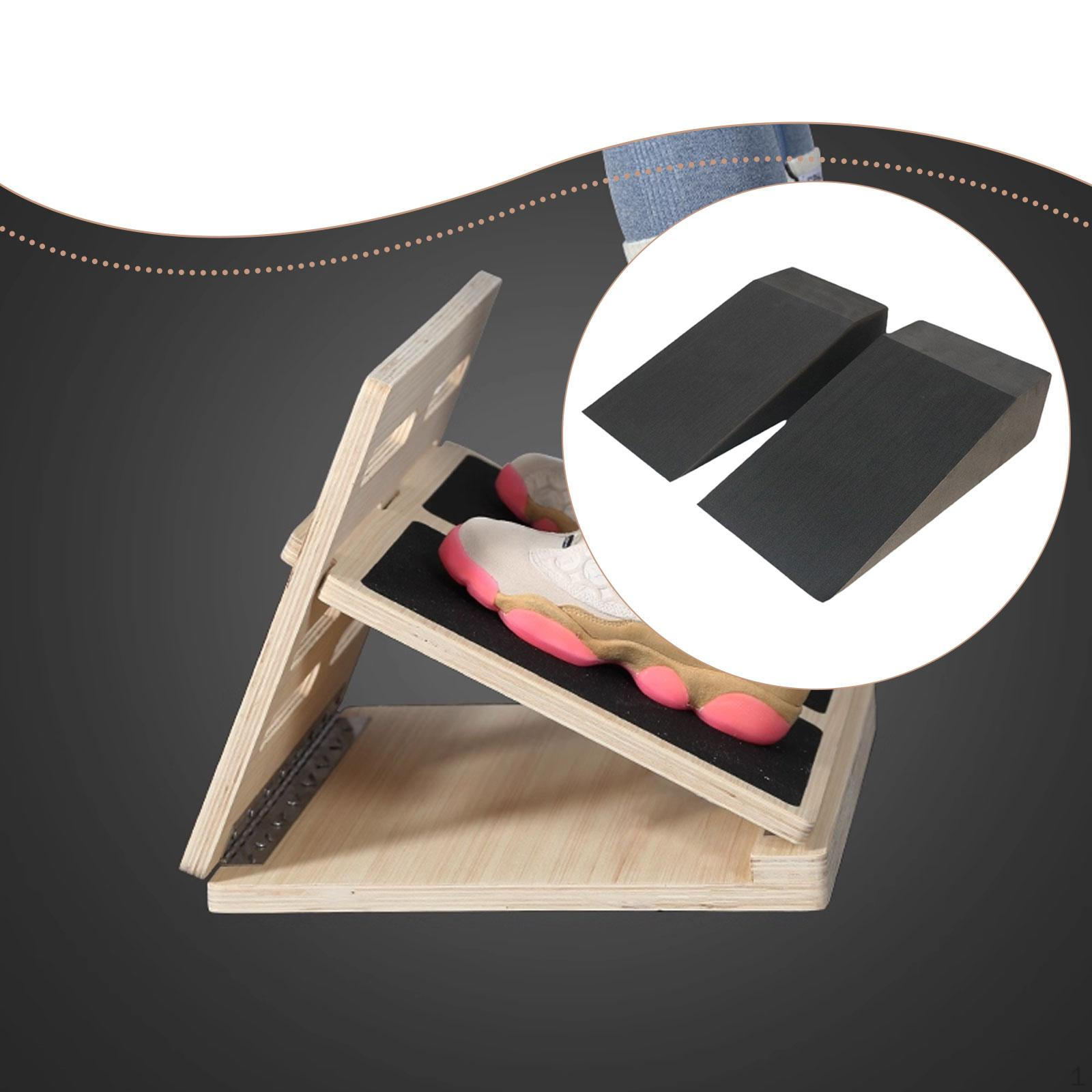 

2 штуки EVA пена клин наклонная доска растяжка икроножных мышц портативная, черная для баланса, отжиманий, пилатеса