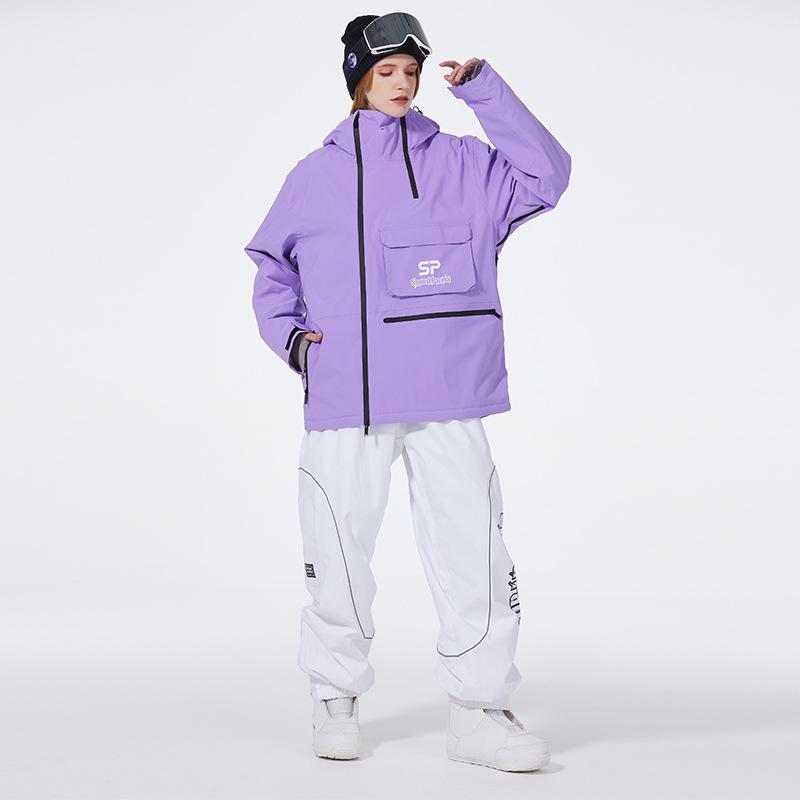 Herren- und Damen-Skianzug Outdoor Winter Warm Snowboardanzug Wasserdicht Winddicht Skijacke und Hose Set Übergröße Atmungsaktiv Isoliert Schneeanzug
