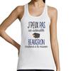 Women's Tank Top - Beauceron - Cotton - Round Neck - White - Unique Design