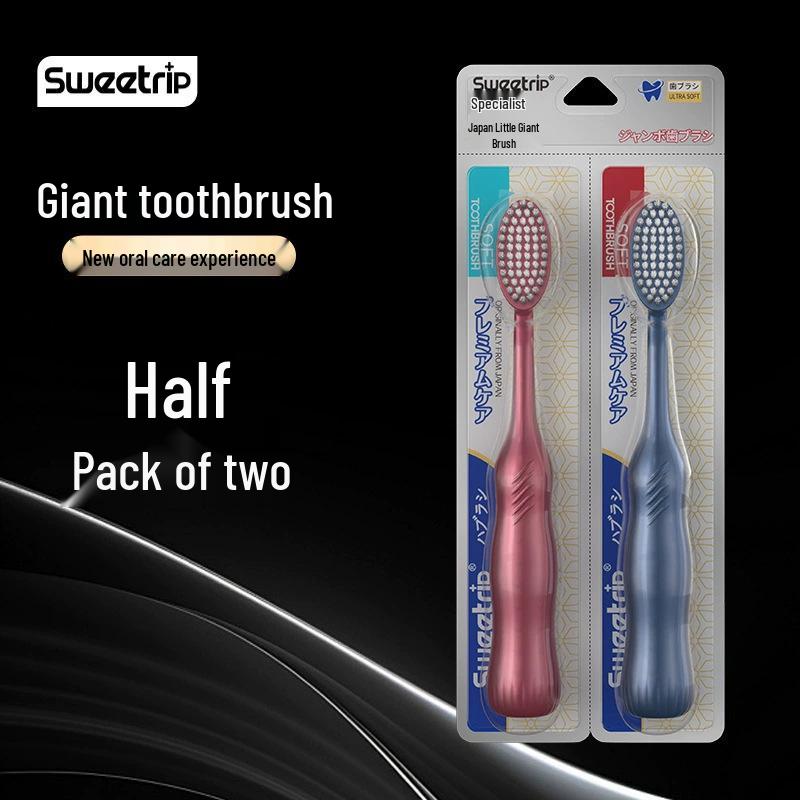 Giant Toothbrush for Adults – Soft Bristle, Large, Wide Head, Ideal for Home Use