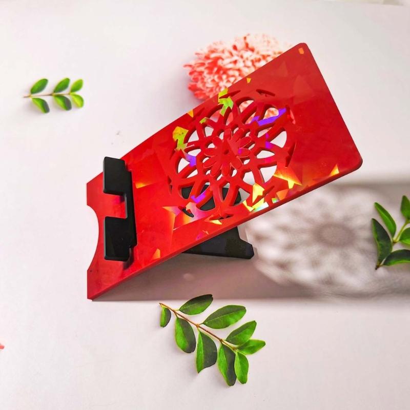 Phone Holder Epoxy Resin Mold Cellphone Bracket Mobile Stand Holographic Silicone Mould DIY Craft Jewelry Making Casting