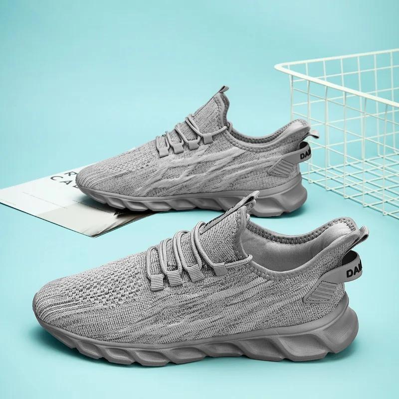 Damyuan Men Casual Sneakers Trendy Loafers Running Shoes Breathable Mesh Footwear Lightweight Vulcanized Shoes Male Zaparillas