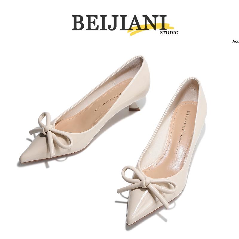 BEIJIANI Damen Stiletto Schleife High Heels - Spitzschuhe Frühling/Herbst