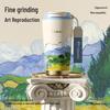 TOMIC Van Gogh 'Wheatfield' Insulated Portable Straw Mug