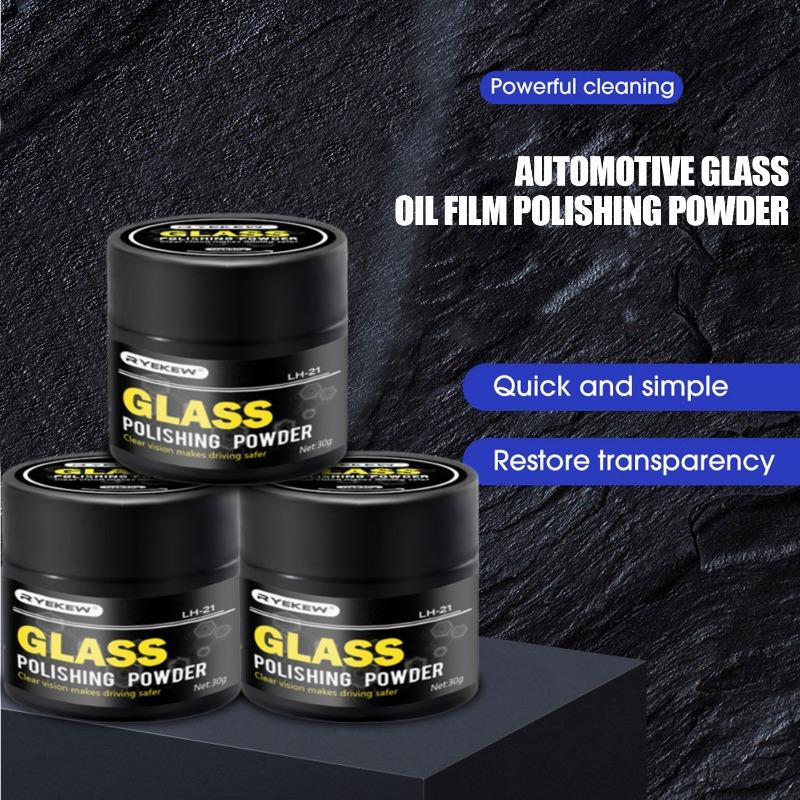 30g Glass Polishing Compound Powder Detergent Window Cleaner Glasses Scratch Remover Car Glass Cleaning Powder Safe Windshield