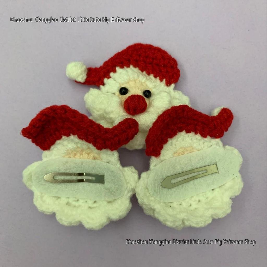 Handcrafted Santa Claus Crochet Keychain & Christmas Tree Decoration