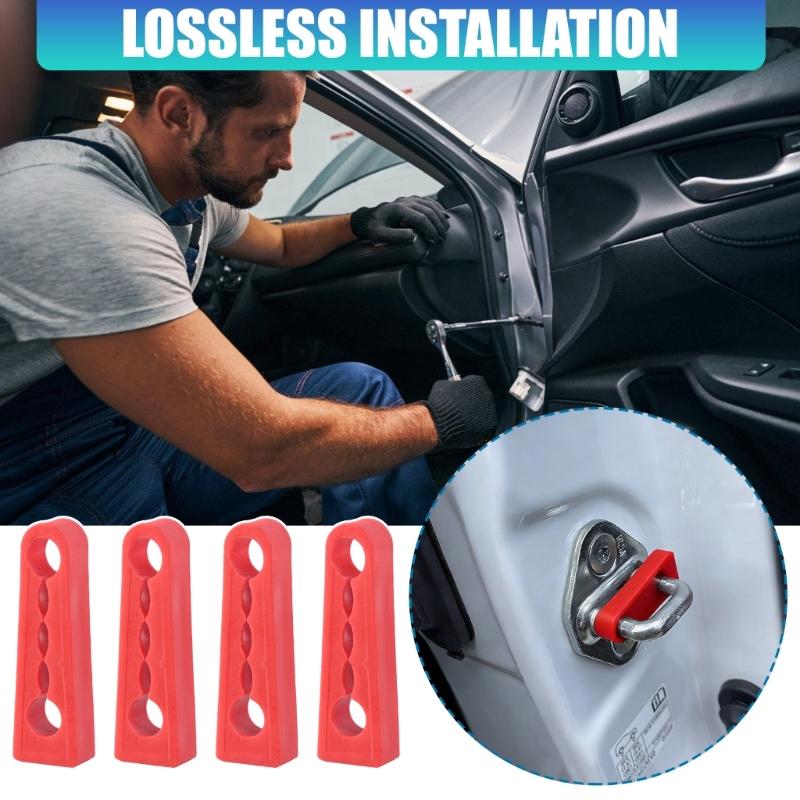Door Lock Damper Buffer Deadener Seal Shock Absorbing Damping Protector Damping Protector Rubber Pad