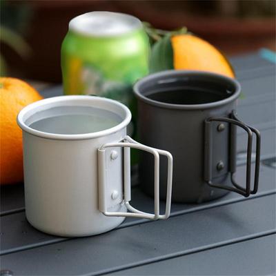 Camping Mug High Capacity Portable Aluminum Alloy Camping Cooker Large Capacity Water Cup Multiple Uses Safety Material Cup