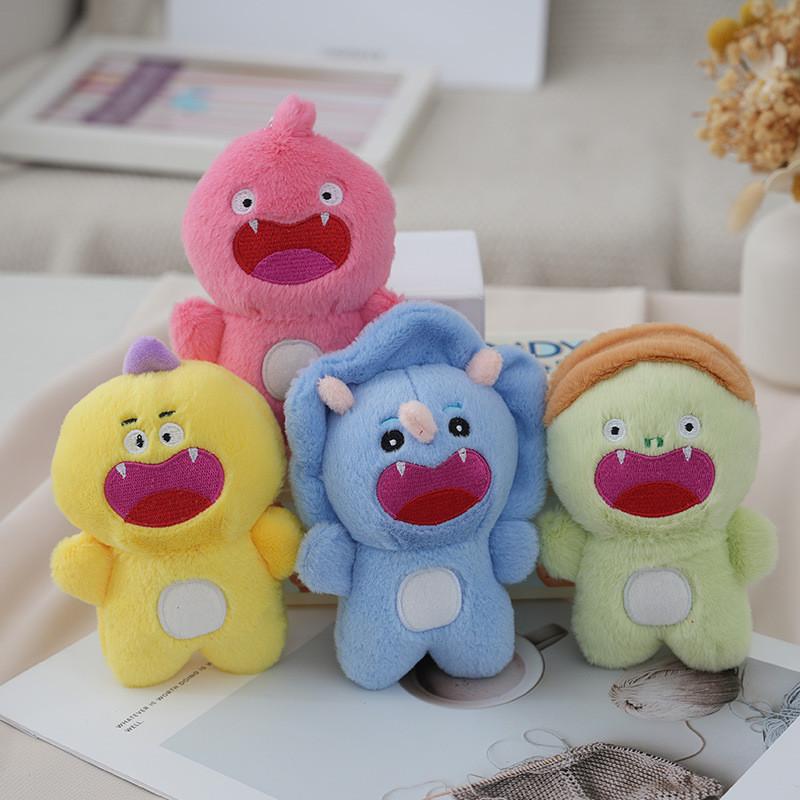 Charming Mini Rhino Plushie Cute Soft Short Plush Stuffed Animal Accessory