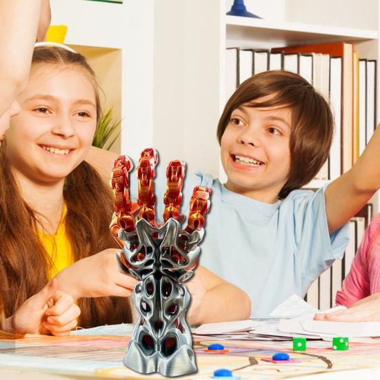 3D Printed Manipulator Mechanical Arm with Movable Finger Joints Articulated Robotic Hand for Robot Cyberpunk Fans