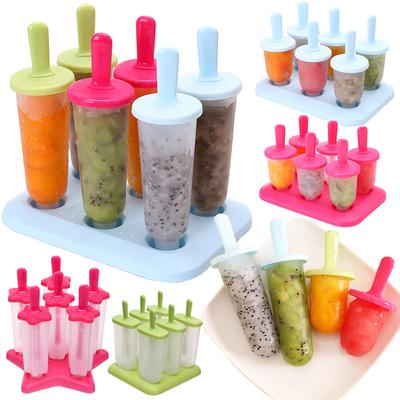 DIY Dessert Handmade Frozen Sticks Kitchen Supplies Tray Lolly Maker High Quality Popsicle Mold Set Eco-friendly Ice Cube DIY Ice Cream  Chic