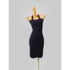 Fashion Style Sexy U Collar Sleeveless Knitting Dress Women's Sexy Lacing Halterneck Waist Slim Looking Bodycon Dress