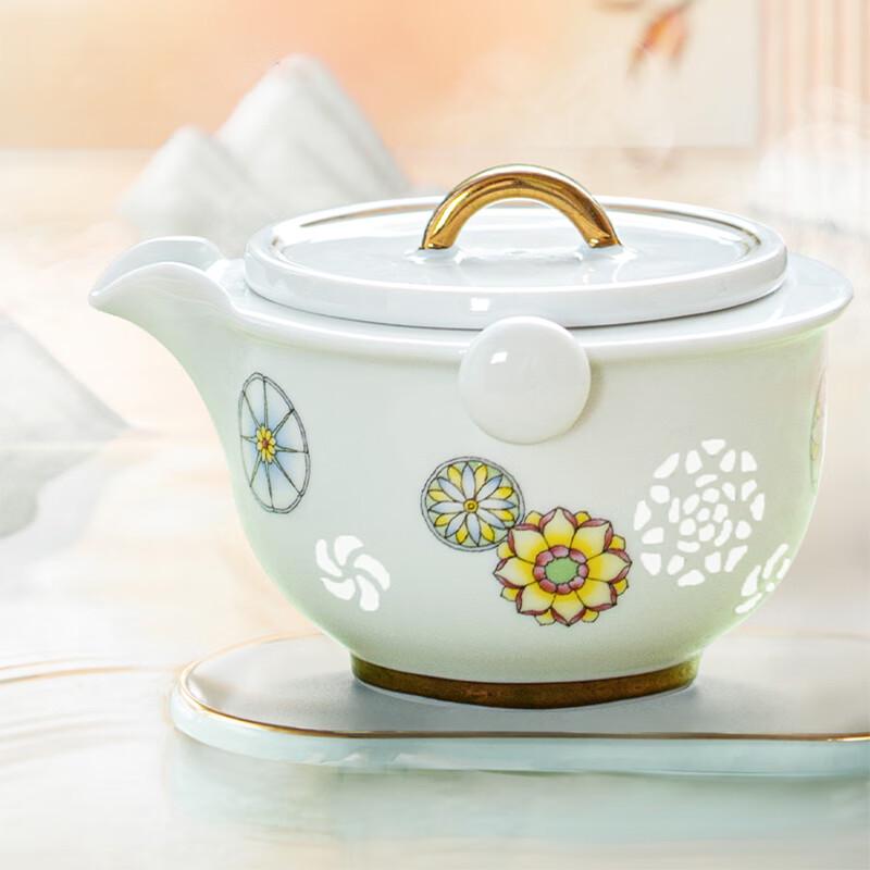 

Jingdezhen Portable Ceramic Tea Set - 1 Pot, 1 Cup