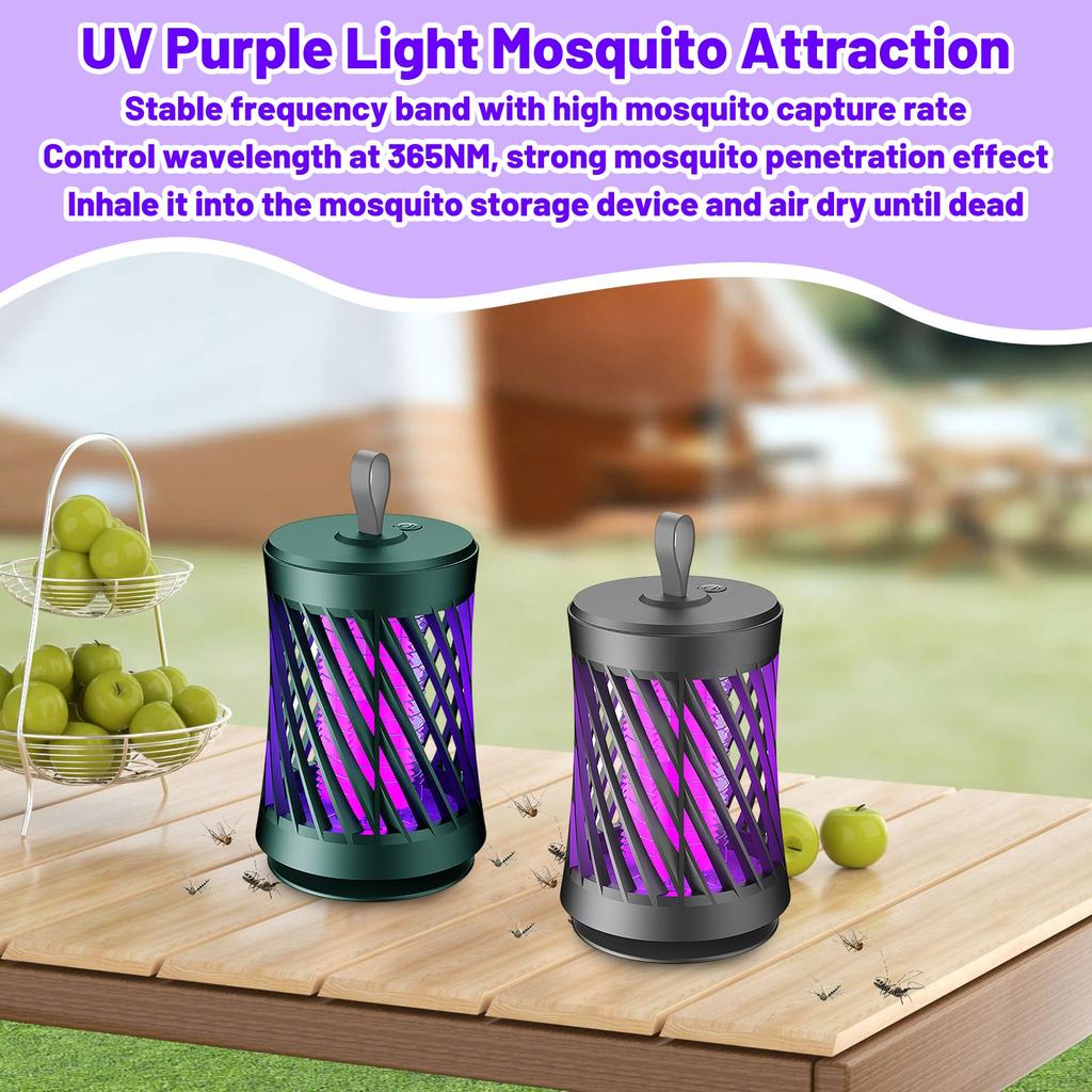 Zapper Indoor, Electric Indoor Zapper Outdoor, 2 In 1 Mosquito Zapper, Powerful Fly Zapper With Purple Lights For Home, Garden, Patio