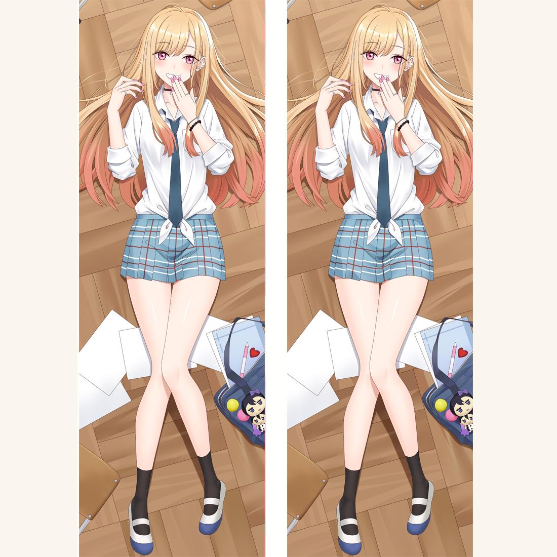 

2022 My Dress Up Darling Marin Kitagawa Косплэй обнимающая наволочка для тела Dakimakura чехол наволочка с 2-сторонним принтом персиковая кожа