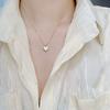2024 Stainless Steel Gold colour  OF  Heart Pendant Necklace Romantic Lovely White Shell Love Necklace