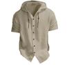 Men's Trendy Hooded Short-Sleeve Casual Sweatshirt