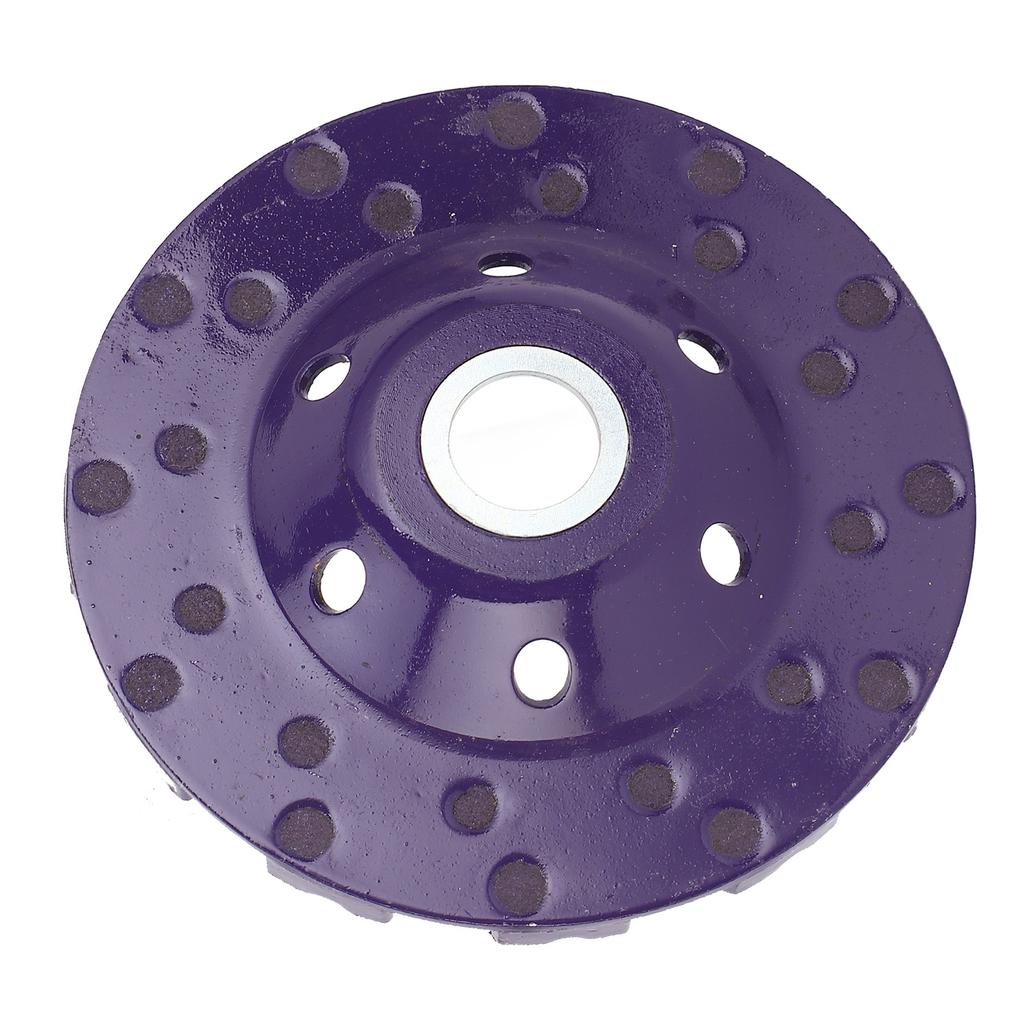 3Pcs Diamond Grinding Wheel 100mm Diamond Cup Wheel for Grinding and Polishing Concrete Stones Cement Marble Violet