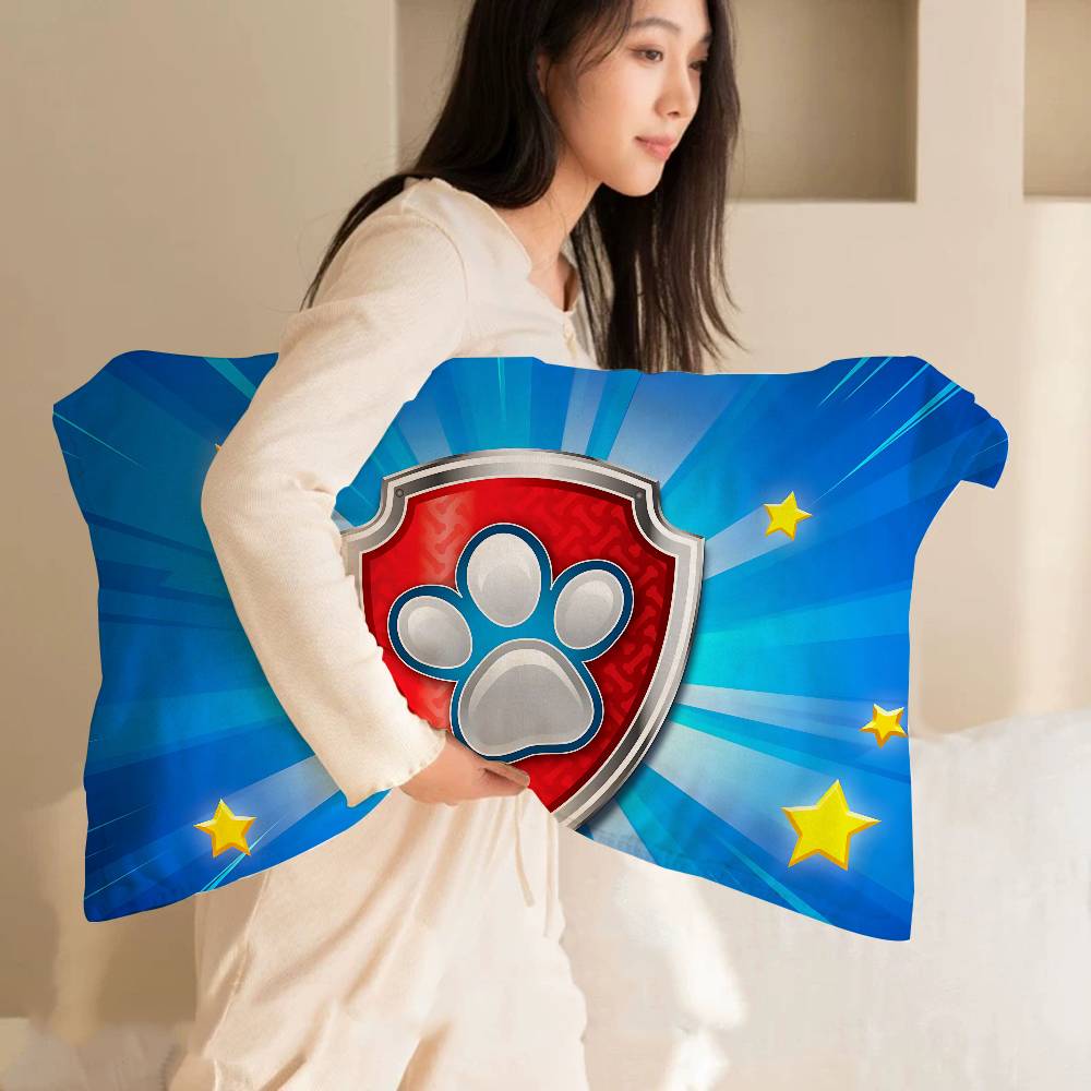 Popular Children Animation P-Paw Quick-Dry Polyester Pillow Towel Pillowcase Sweat-Absorbent & Breathable For Daily Use