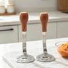 Stainless Steel Wooden-handled Little Bear Potato Press, Household Potato Press, Potato Masher, Baby Food Masher
