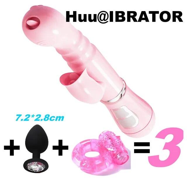 3 Teile/satz Vibratoren für Frauen 12 Modus Vibrierende Anal Zunge Lecken Klitoris Stimulator G spot Massager Erotisches Sex Spielzeug für Frauen