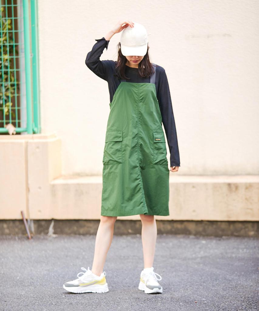 [BIS] GRAMICCI/Gramicci Custom-Made Durable Nylon Jumper Skirt [Washable and Water-Repellent] Women's BVE73010 Khaki (36) F