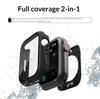 Custodia per Apple Watch Serie 11/10/9/8/7/SE/3/6/5 Protezione Schermo 360° Copertura Faccia in Vetro Temperato Completamente Protettiva + Paraurti Posteriore in PC