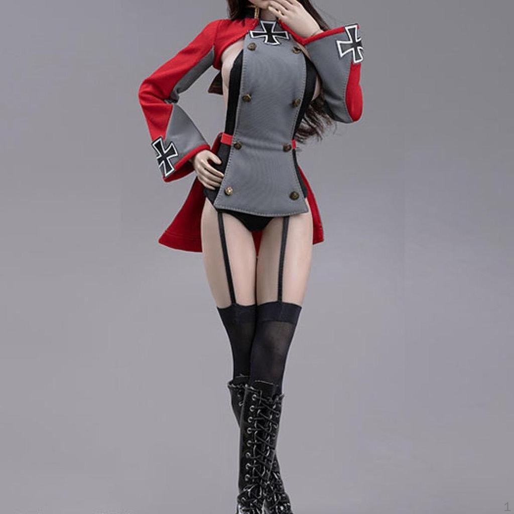 1/6 Scale Figure Cosplay Uniform Set with Leg Socks Accessories Outfit Dress up for 12''