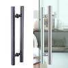 YMC Modern Double Side Round Shape Stainless Steel 304 Entry Bar Ladder Door Handle Lifting Hardware for Hotel Glass Window Use