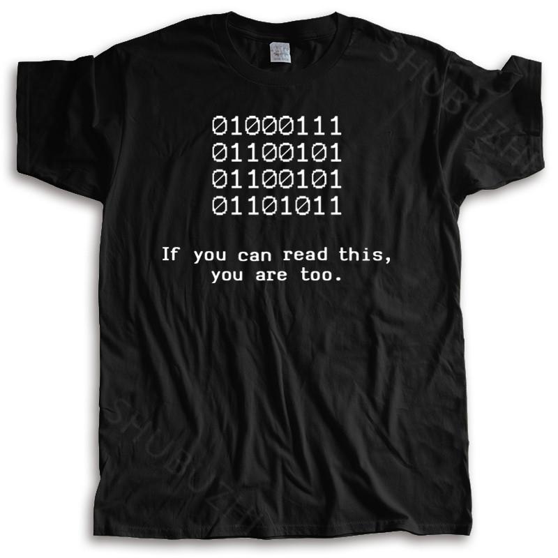 Tshirt Men Summer Top Tees Men Binary Bit T Shirt ASCLL Men Cotton Fashion Java Programmer Unisex T-shirt Loose Style Tops