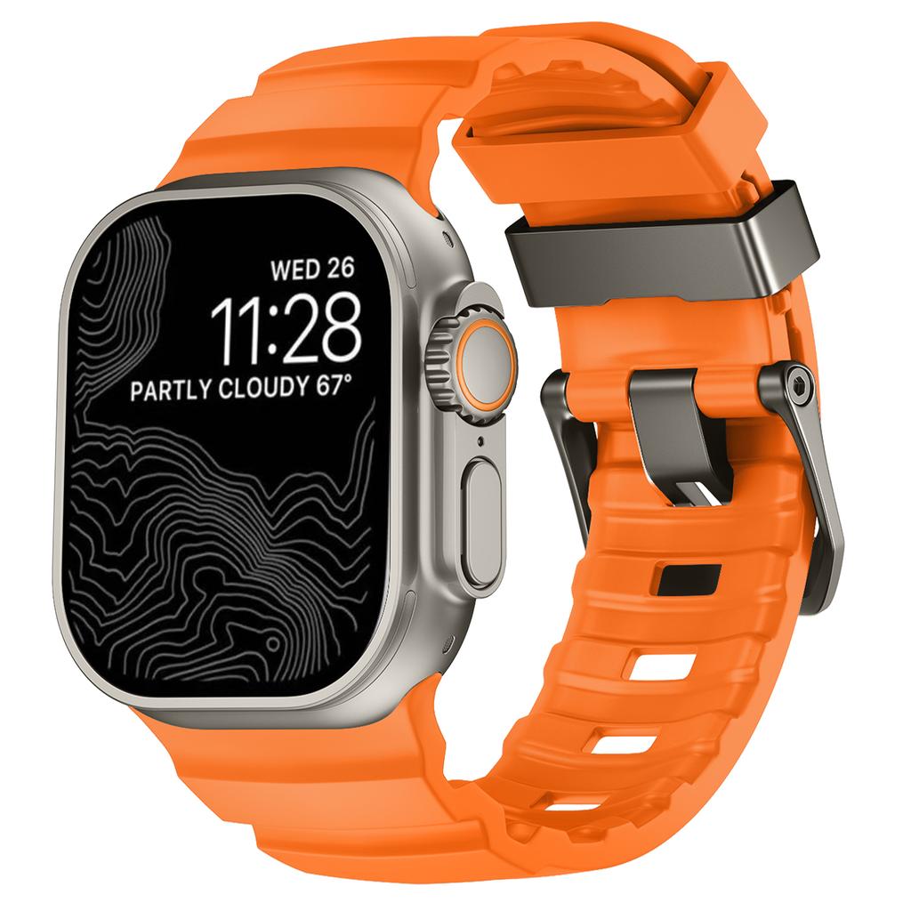 Trail Silicone Strap For Apple Watch Ultra 3 2 49mm Band 11 10 9 8 7 46mm 45mm High-end Bracelet Wristband iWatch 6 5 SE 3 44mm