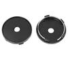 uxcell Wheel Center Cap, Hub Cap, Wheel Cap, 5 Clips, 2.4 Inches (60 Mm) Diameter, 4 Pieces, Black