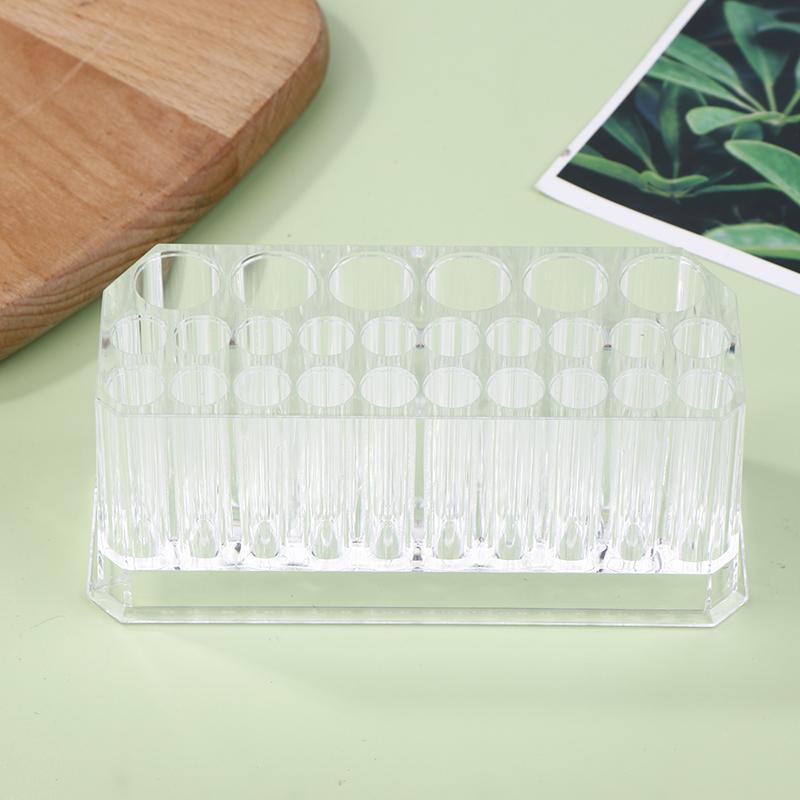 26 Holes Nail Brushes Storage Box Makeup Brushes Holder Acrylic Nail Tools Stand Organizer Nail Art Bushes Storage Showing Shelf
