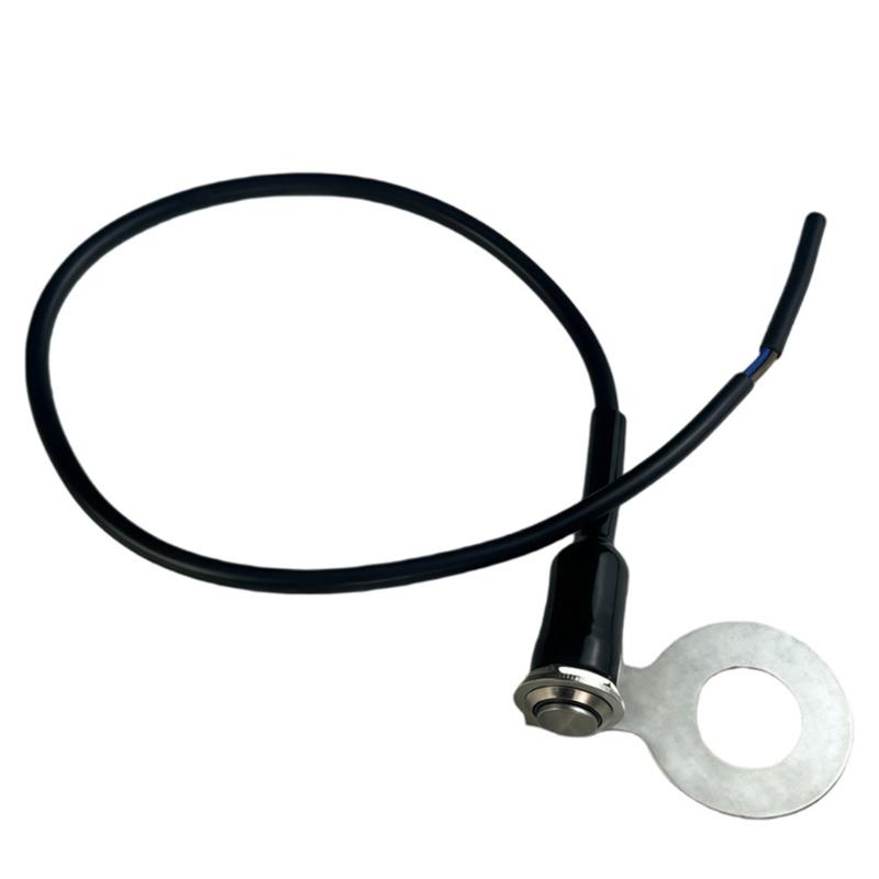 Motorcycle Auxiliary Lamp Power Button 12V 24V 10A Push Button with Stainless Steel Mounting Bracket for Light Wiring