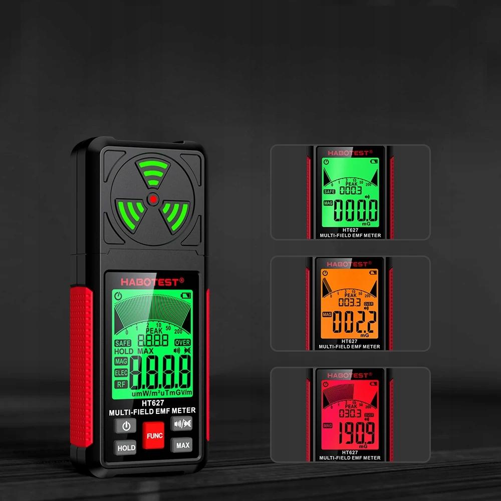 Electromagnetic Field Meter Emf Radio Wave Tester Habotest Ht627