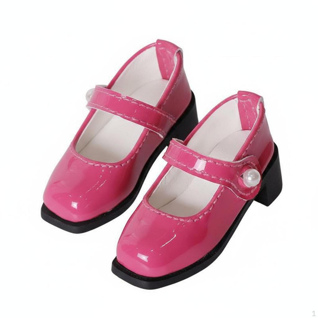 1/4 Scale BJD Shoes Fashionable Design Doll Handmade Mary Janes Black