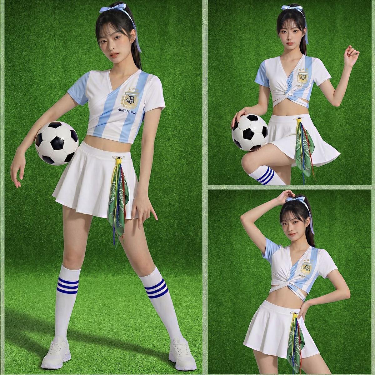 Football baby clothing Sexy Cheering squad clothing suit S