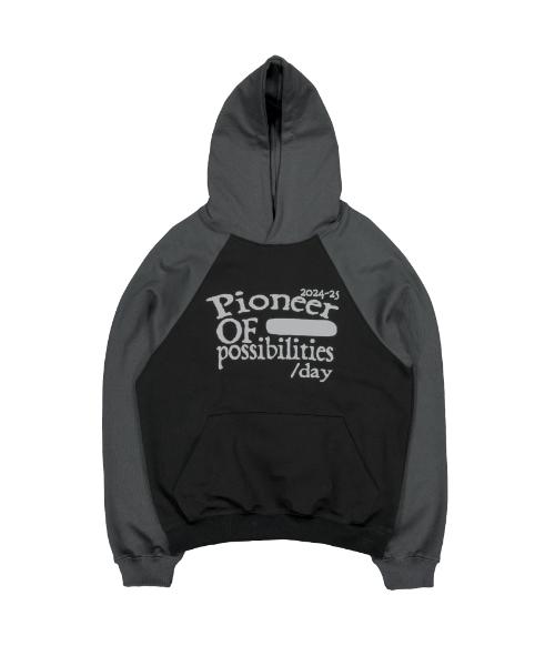 The Coldest Moment Tcm Pioneer Raglan Hoodie (Black/Charcoal) Black/L