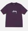 Stussy T-shirt Stock Piccola Taglia L Viola Nuova Con Etichette Unisex