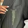 Women Tassel Brooch Pins Fashion Autumn Winter Coat Dress Decor Waist Buckle Button Clasps Trouser Leg Clothing Jewelry Gifts