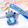 Keychain Pendant Cartoon Anime Design with Metal Lobster Silicone Keychain Clasp Wrist Strap Idol Group Keychain