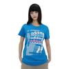 adidas T Shirts Women's Blue Crew Neck Moderate DV3007