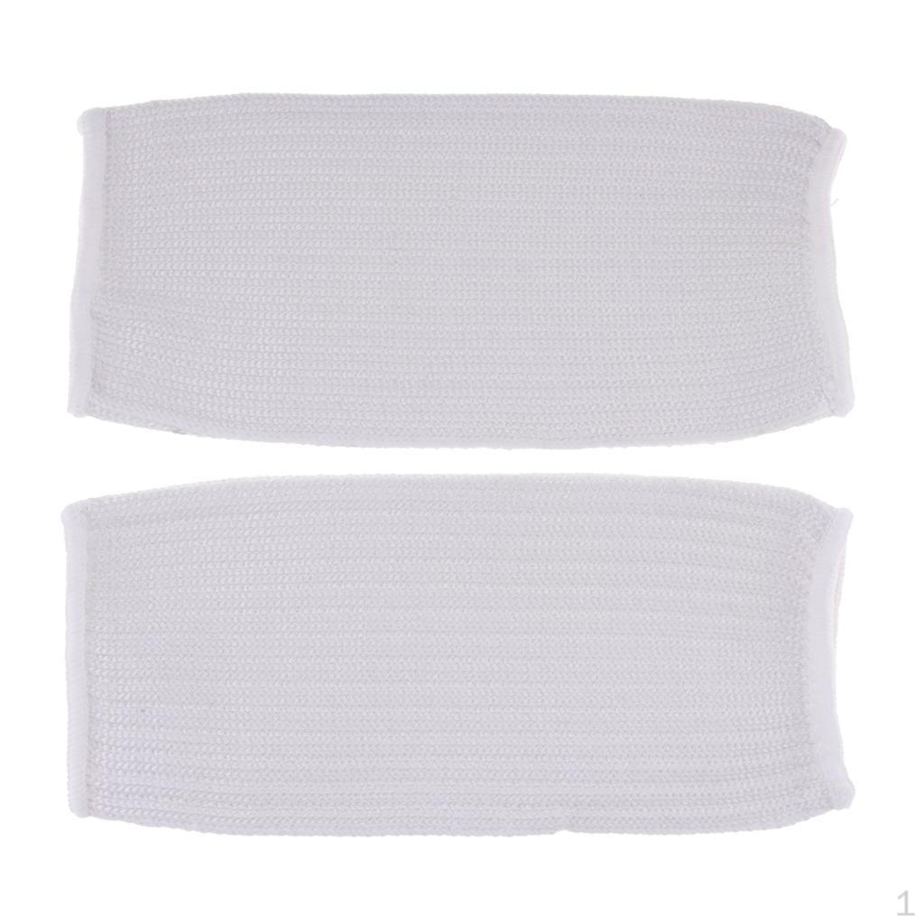 

1 Pair White 20cm Sleeve Cut Resistant Sleeves Safety Armband