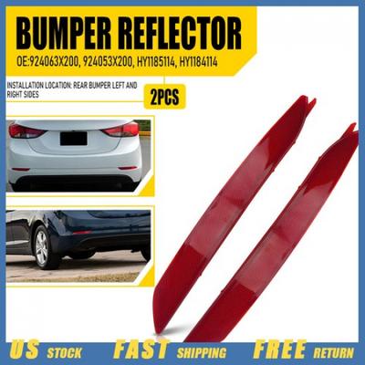 2pcs Bumper Reflector Set For 2014-2016 Hyundai Elantra Left Rear & Right EXV