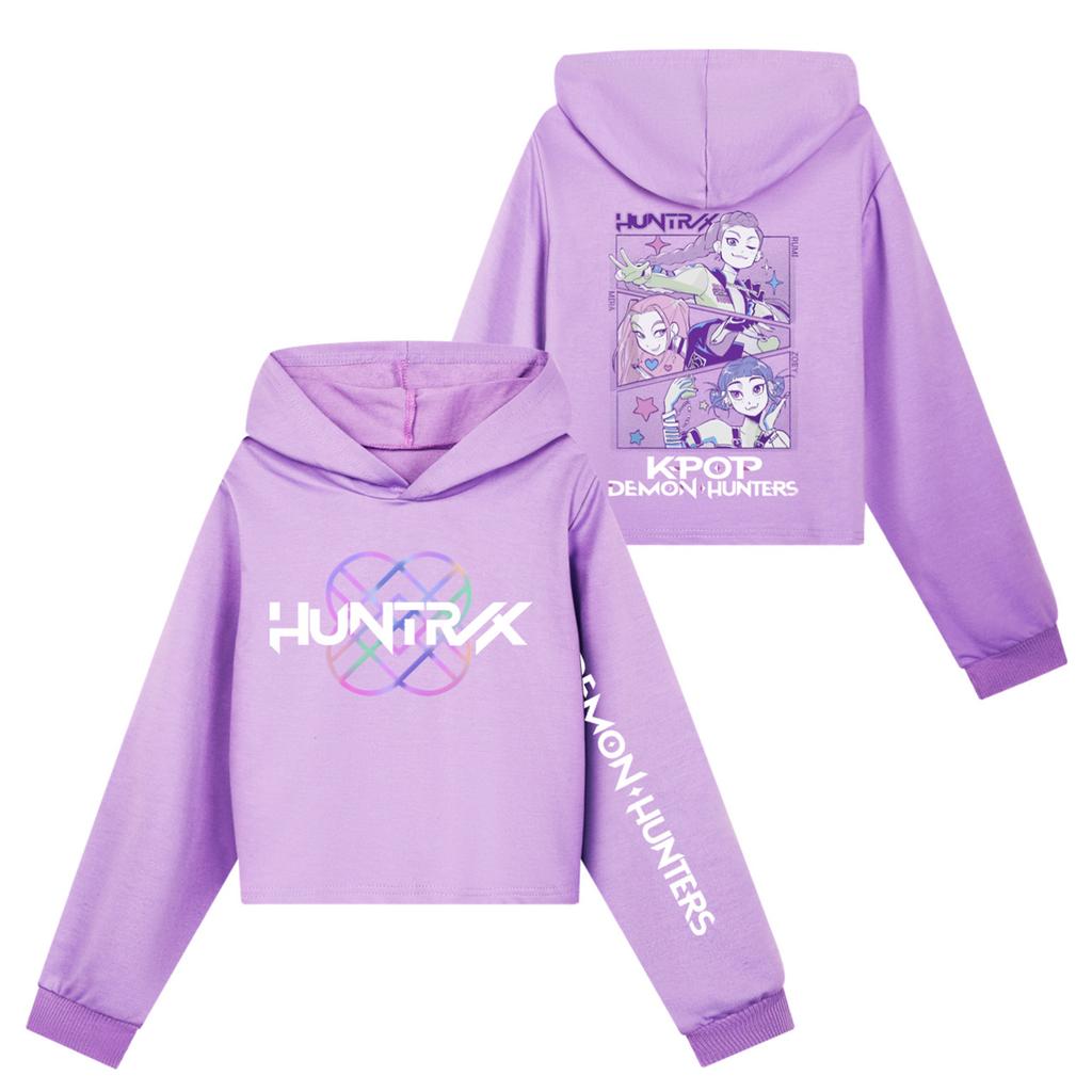 Kids' Long Sleeve Loose Pullover Letter Print Drawstring Hooded Sweatshirt