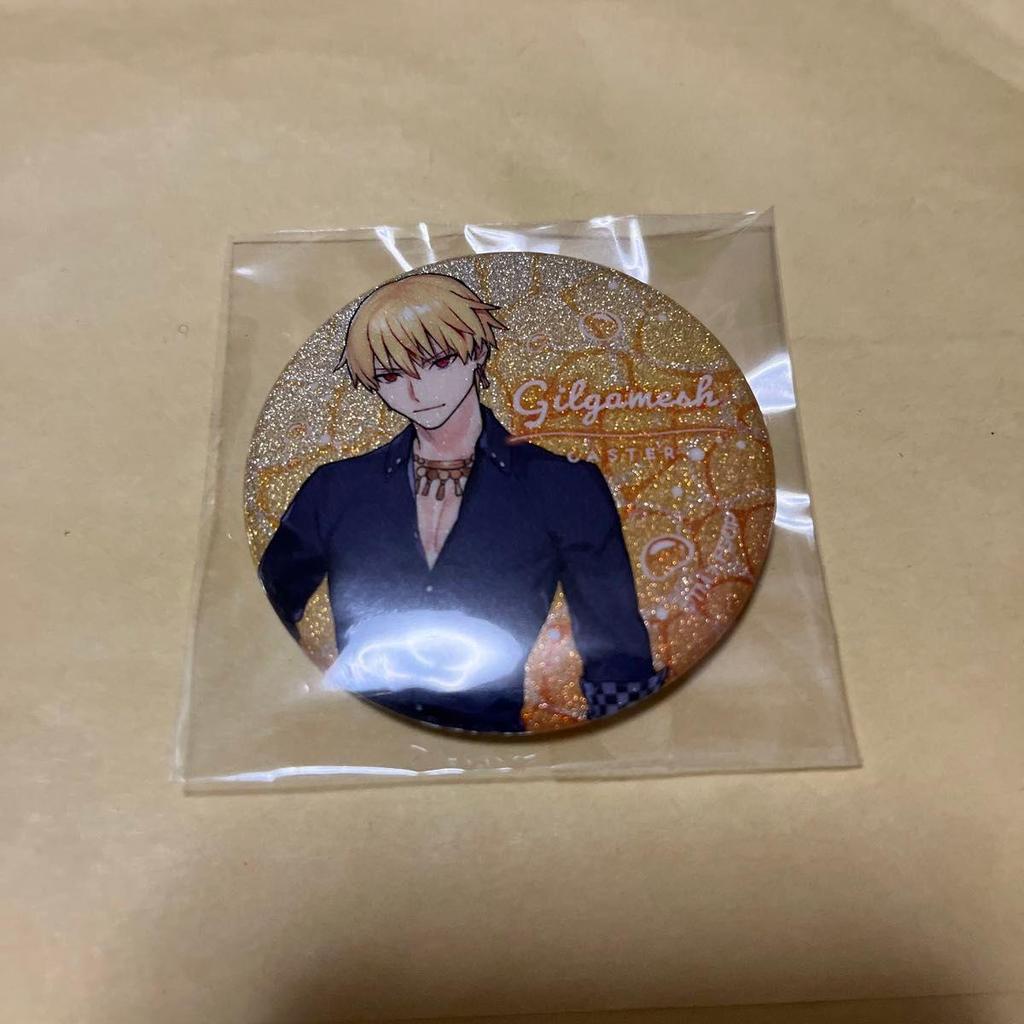 Used Fate/Grand Order FGO Glitter Can Badge Gilgamesh