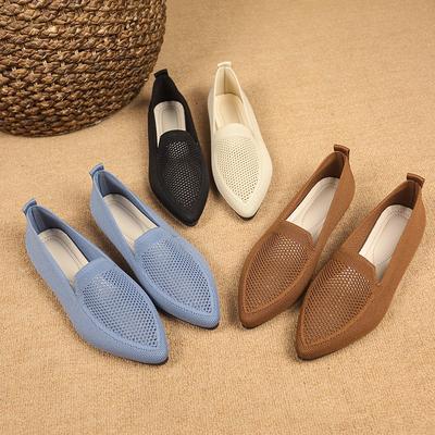 2025 Neue Damen Ballerinas Sommer Lässig Mesh Atmungsaktive Flache Schuhe Damen Komfort Leichte Sneaker Damen Slipper Loafers Schuhe
